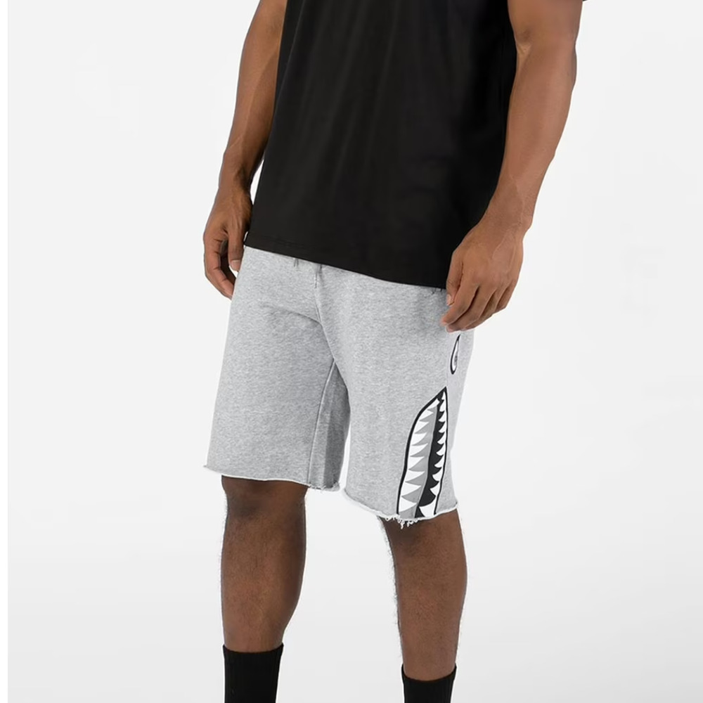 Ethika Bomber Heather Men's Raw Edge Shorts MEDIUM